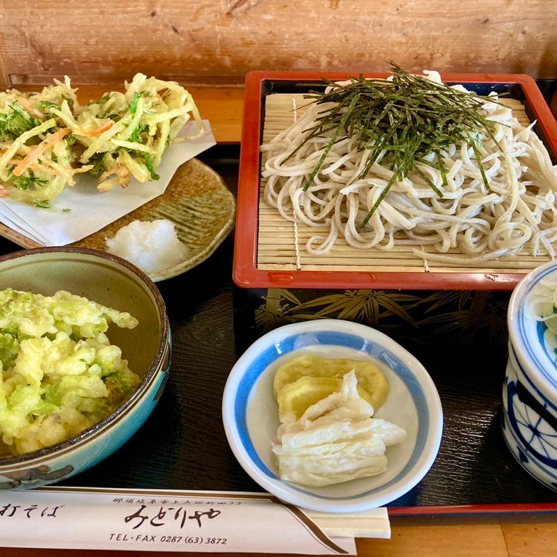 かき揚げ天ざるそば(みどりや食堂 )
