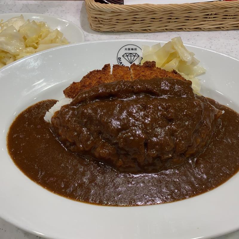 チキンカツカレー　辛さ15倍　ピクルス(ダイヤモンドカリー)