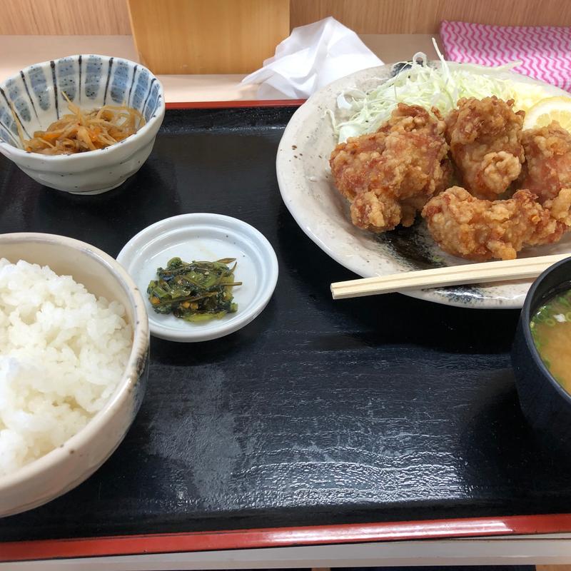 唐揚げ定食(佐久平PA (上り))