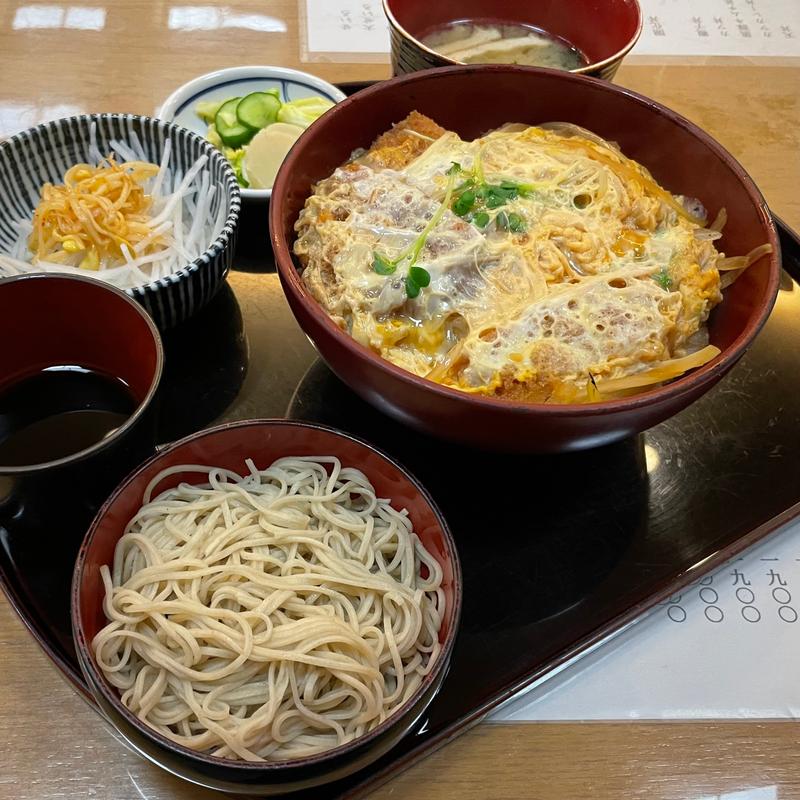 カツ丼セット(青山長寿庵)