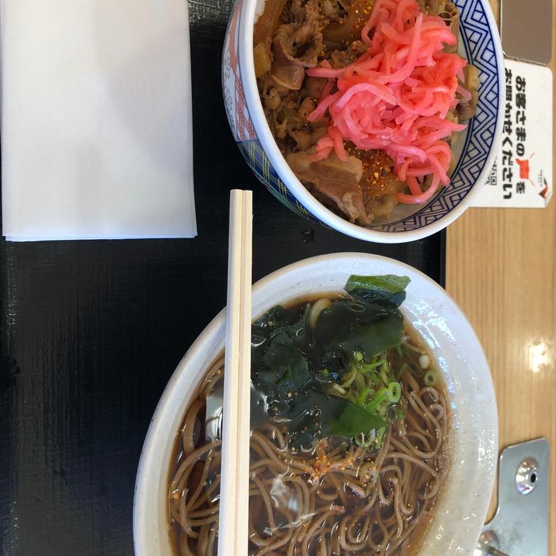 牛丼【並盛り】そば(屏風山パーキングエリア 上り )