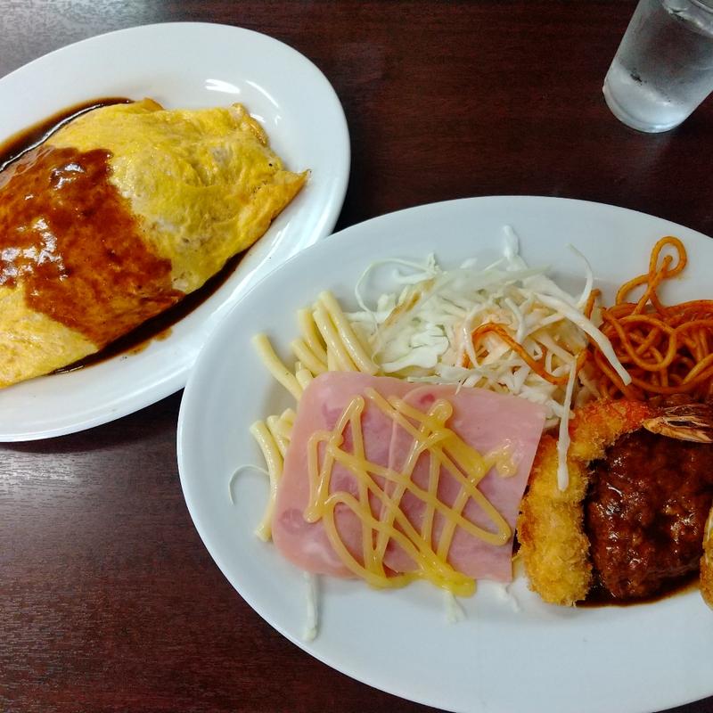 オムライス＋Aランチ(マルヤ食堂 浜中店)