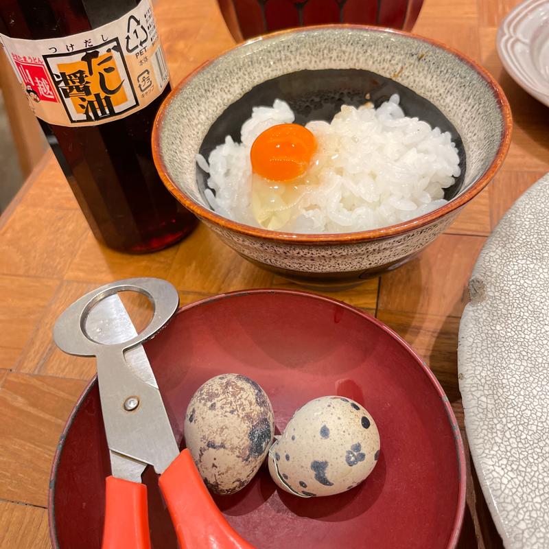 うずらの卵かけご飯(君のハンバーグを食べたい　則武新町店)