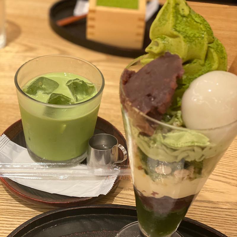 宇治抹茶パフェ(もみじ茶屋 鎌倉小町通り)