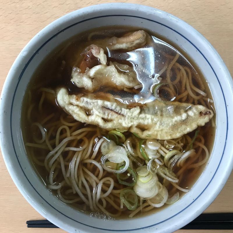 天ぷらそば(強清水元祖清水屋 （しみずや）)