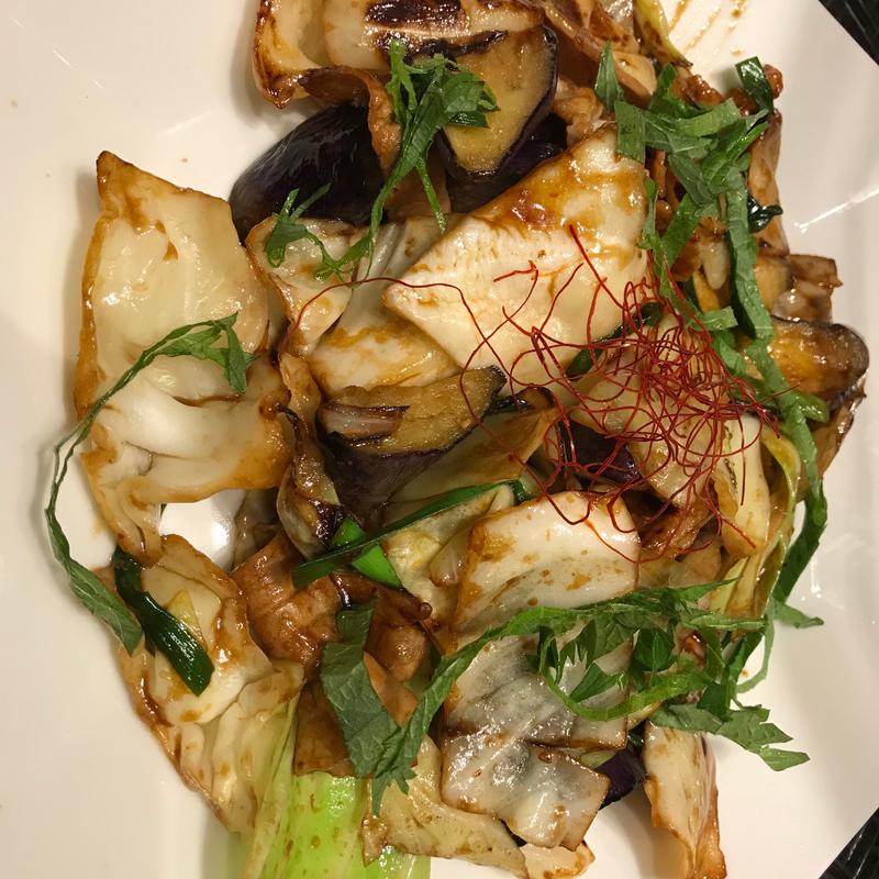 茄子と豚の旨味味噌炒め(大戸屋ごはん処 クロスモール豊川店)