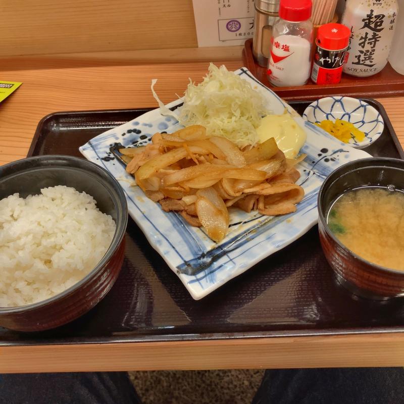 しょうが焼き定食(穴子・串焼・すし 酒場大穴（ダイアナ） 八重洲店)