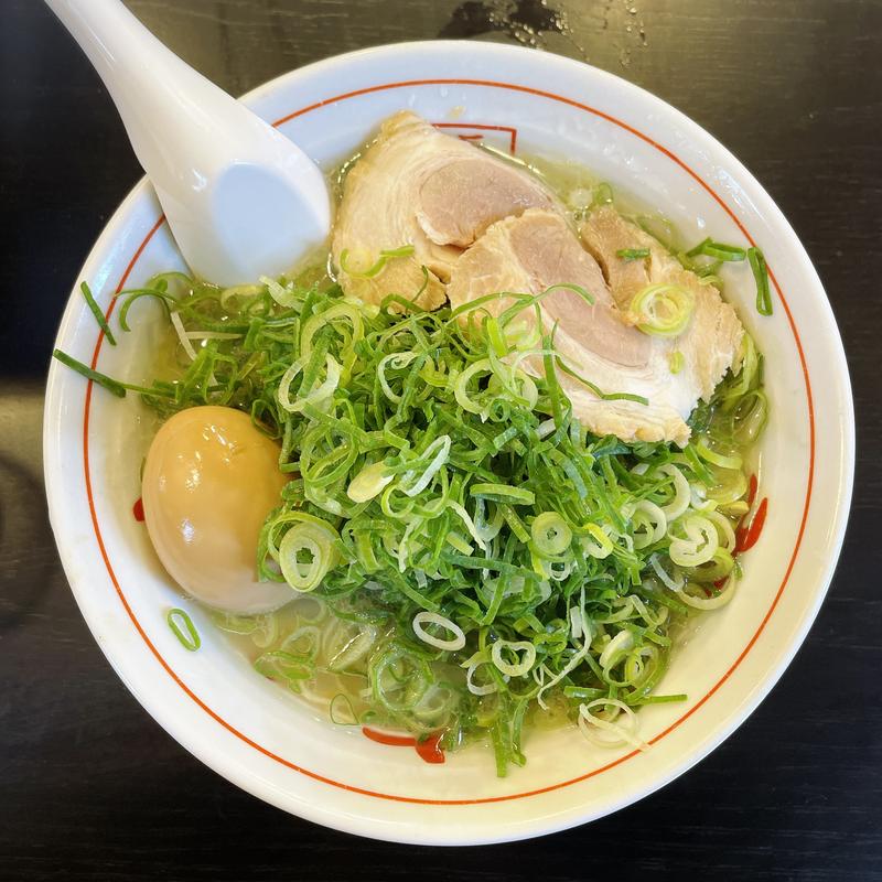 博多ネギぼっこしラーメン(博多長浜屋台やまちゃん 銀座店)