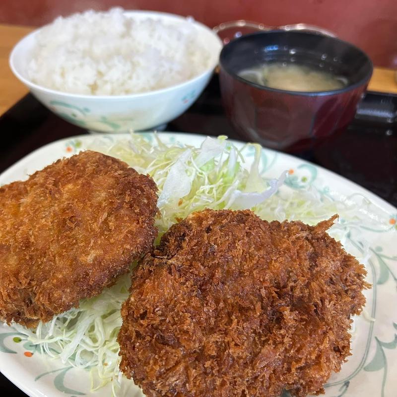 メンチカツ定食(キッチンオトボケ)