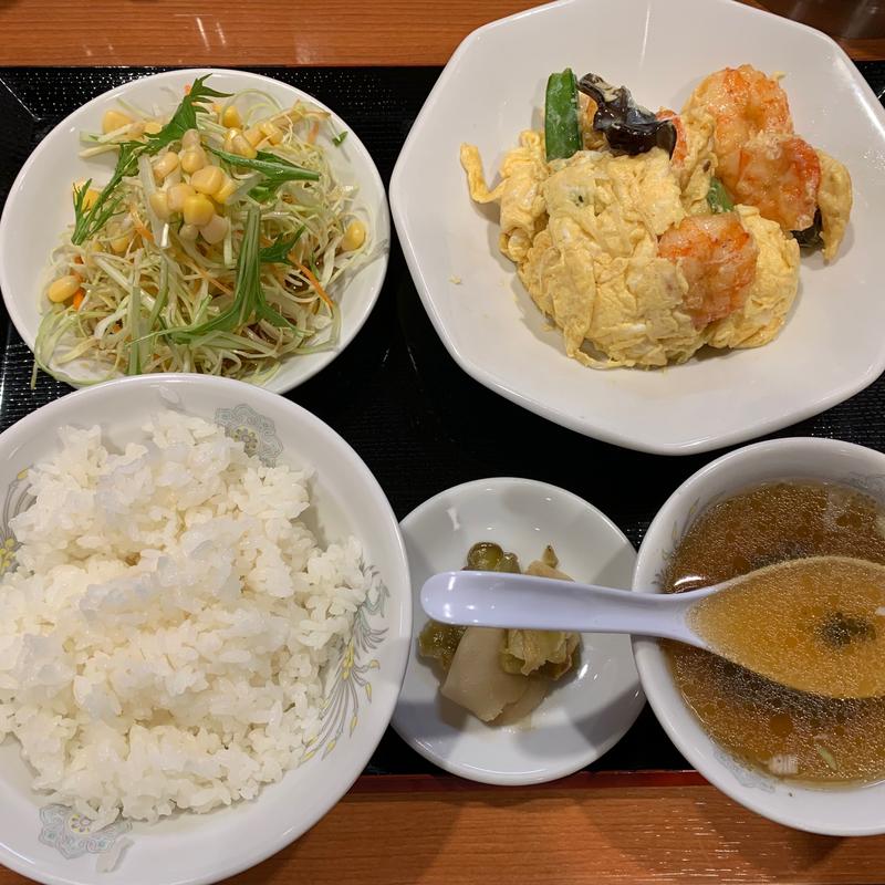 えび玉炒め定食( とんとんラーメン  )