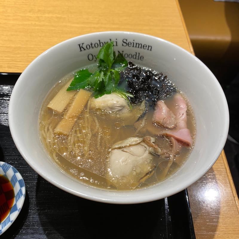 芳醇　牡蠣そば(寿製麺よしかわ)