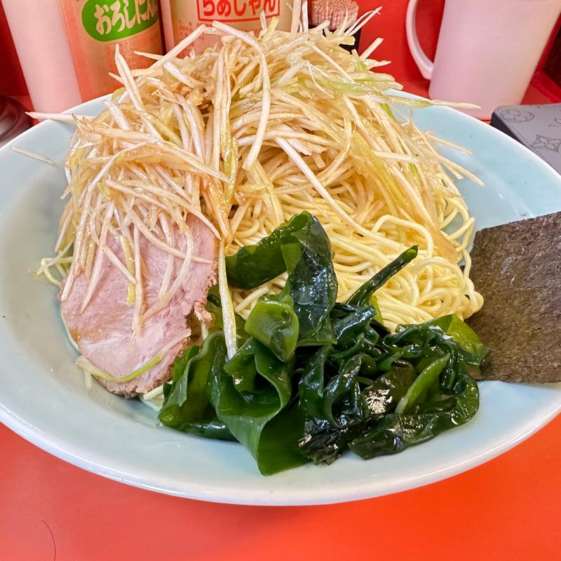 ネギつけ麺大盛り、ネギ増し(ラーメンショップ 川崎水沢店)
