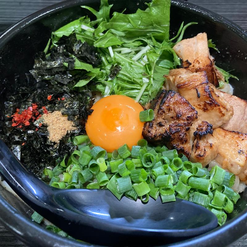 看板まぜそば(らーめんまぜそばあらし 錦本店)