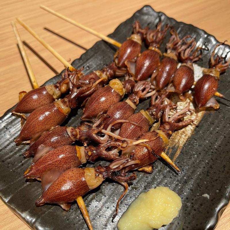 ホタルイカの醤油炭焼き(焼き鳥　きんざん　住吉店)