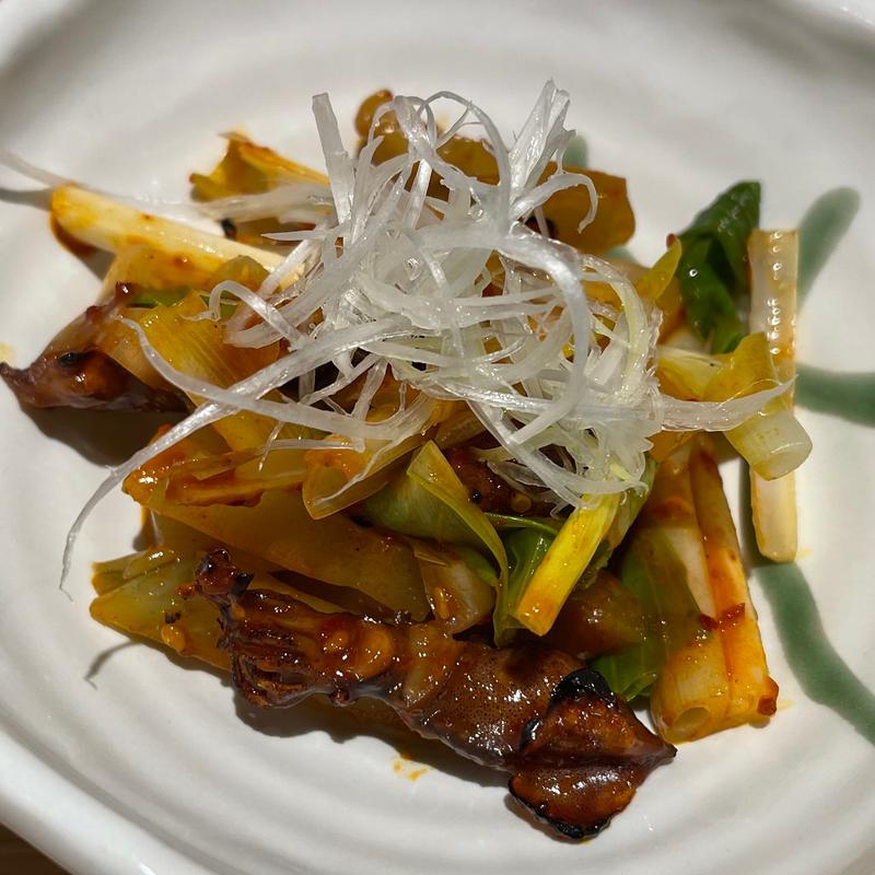 ホタルイカのキムチ(焼き鳥　きんざん　住吉店)