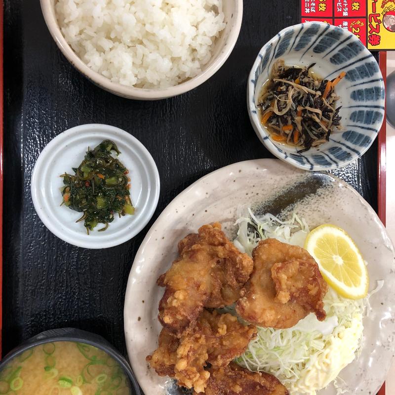 唐揚げ定食(佐久平PAハイウエイショップ 下り店 （パーキングエリア）)