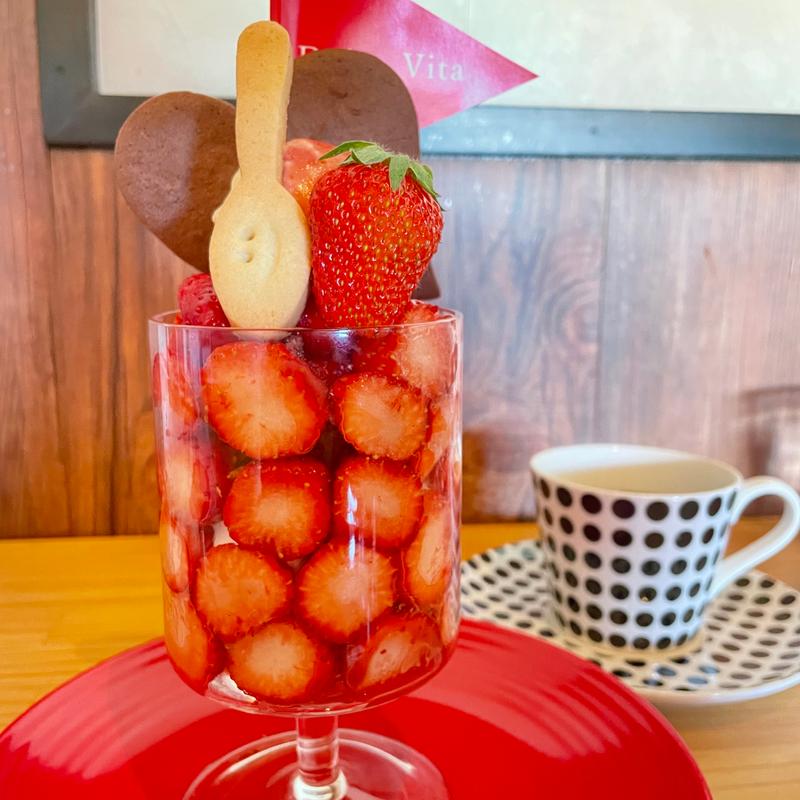 契約農家の苺パフェ(ドルチェ ヴィータ)