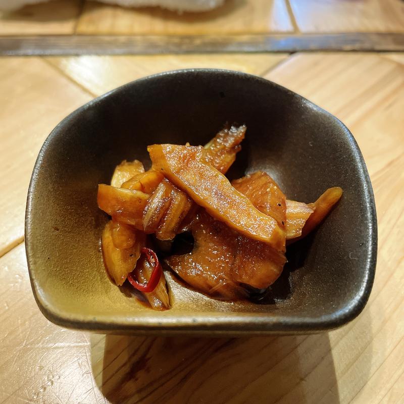 セロリのたまり醤油漬け(大衆酒場 チャン栓チャン)