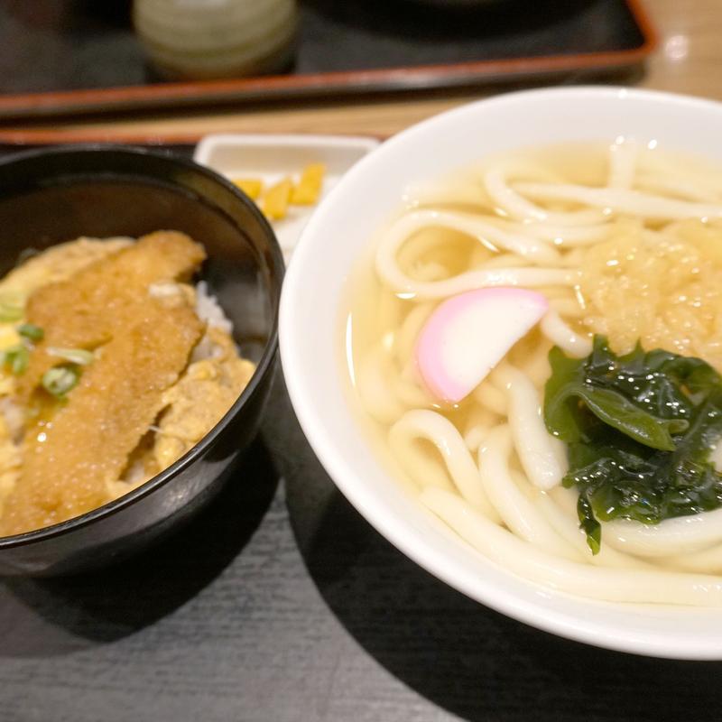 かつ丼セット(大福うどん １番街店)