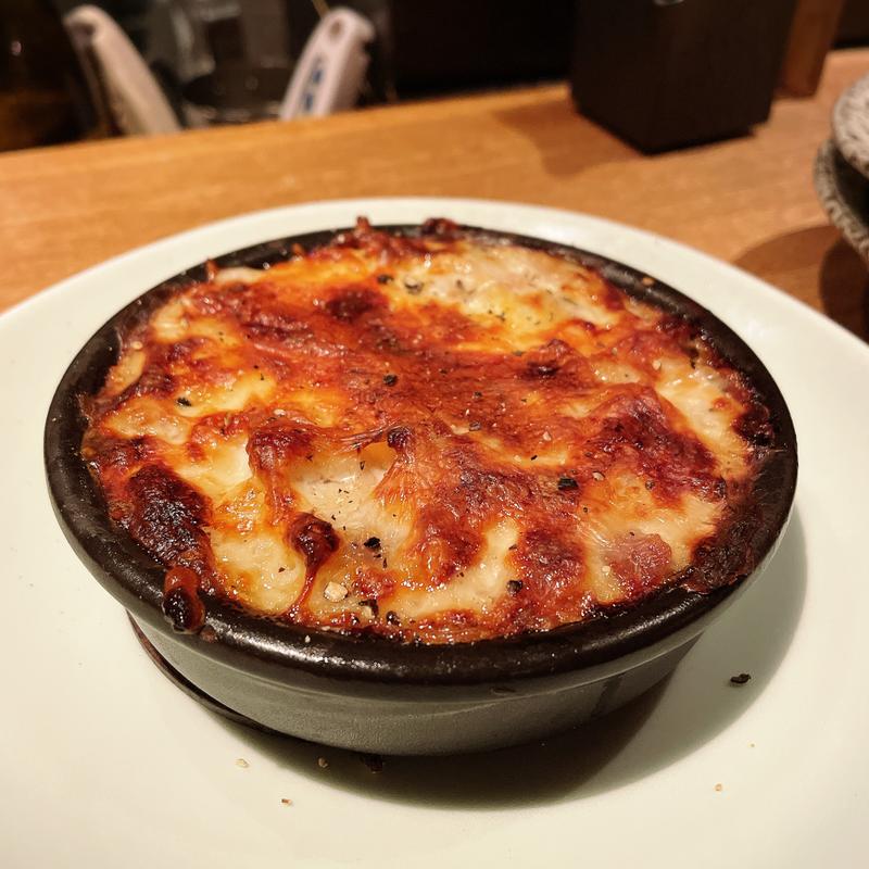 蕗のとうと塩豚グラタン(高太郎 （こうたろう）)