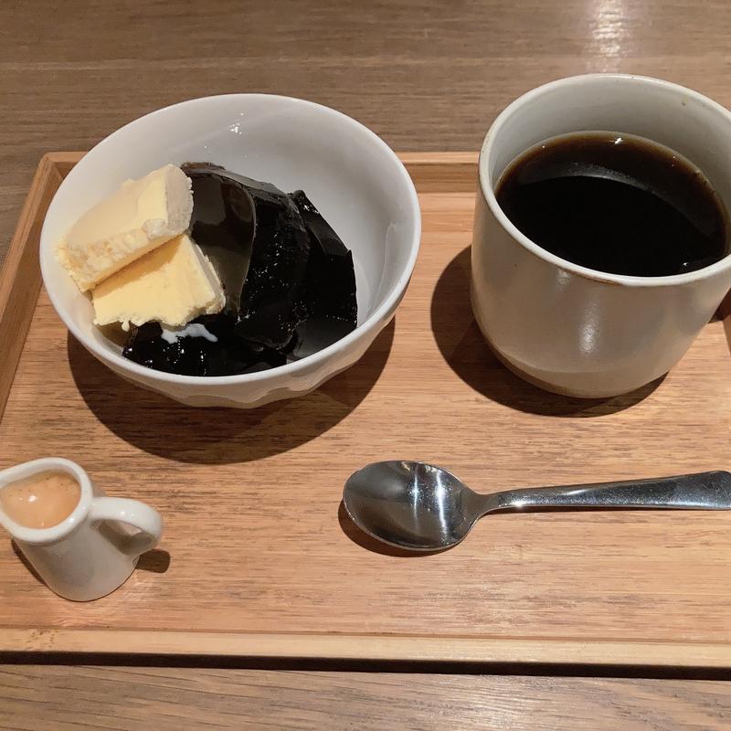 本日のコーヒー＆コーヒーゼリーとアフォガート(珈の香)