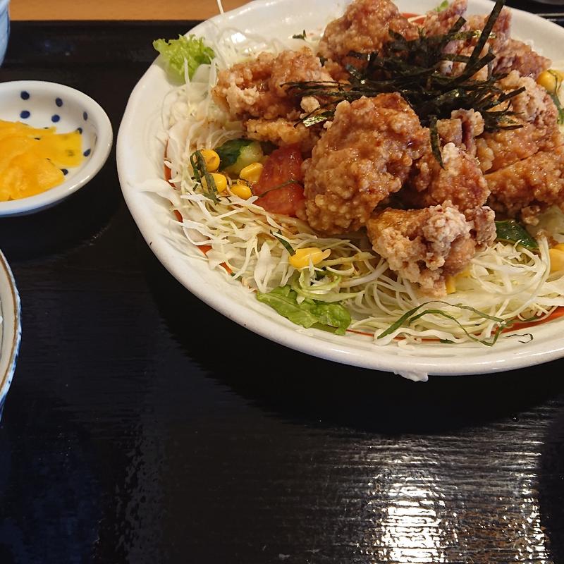 唐揚げサラダ定食(定食仁定)