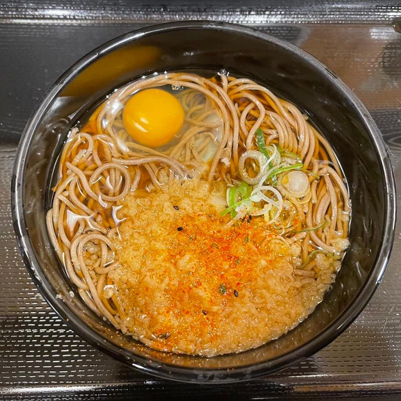 ミニ味噌カツ丼・半たぬきそばセット(よもだそば 名古屋うまいもん通り広小路口店)