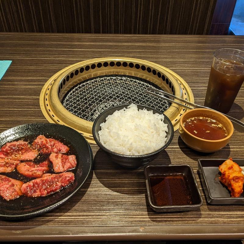 カルビ定食(近江牛焼肉 永福苑)