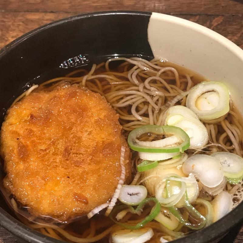 コロッケそば(大橋や)