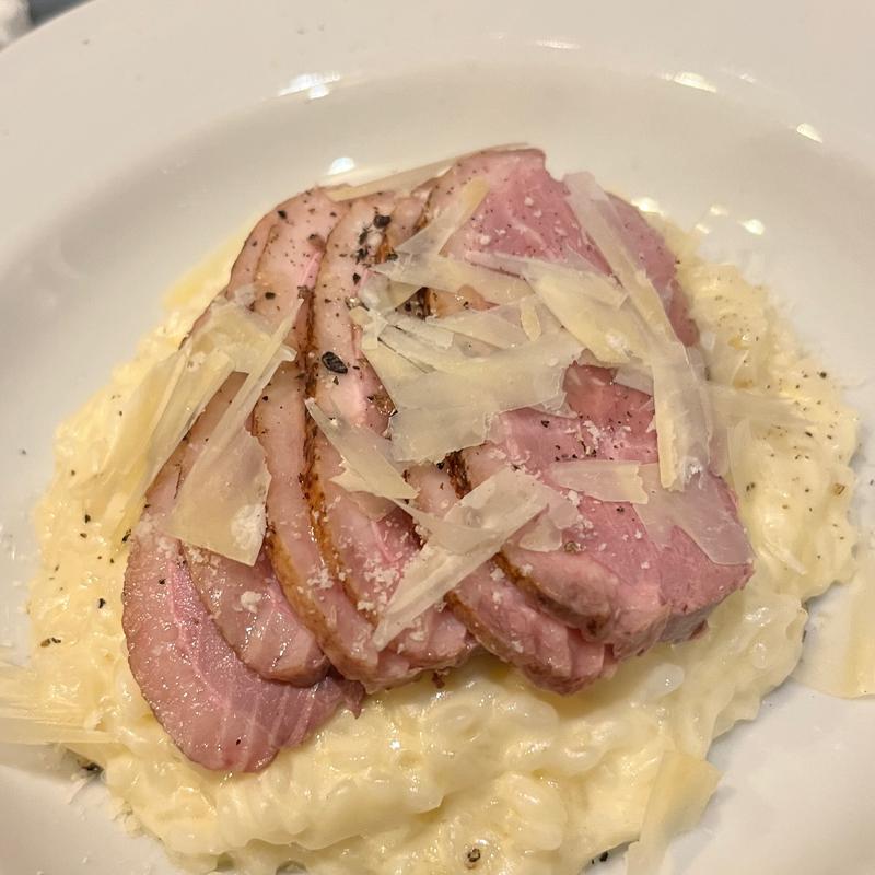 鴨のゴルゴンゾーラクリームリゾット(オステリアベーネ （Osteria Bene）)