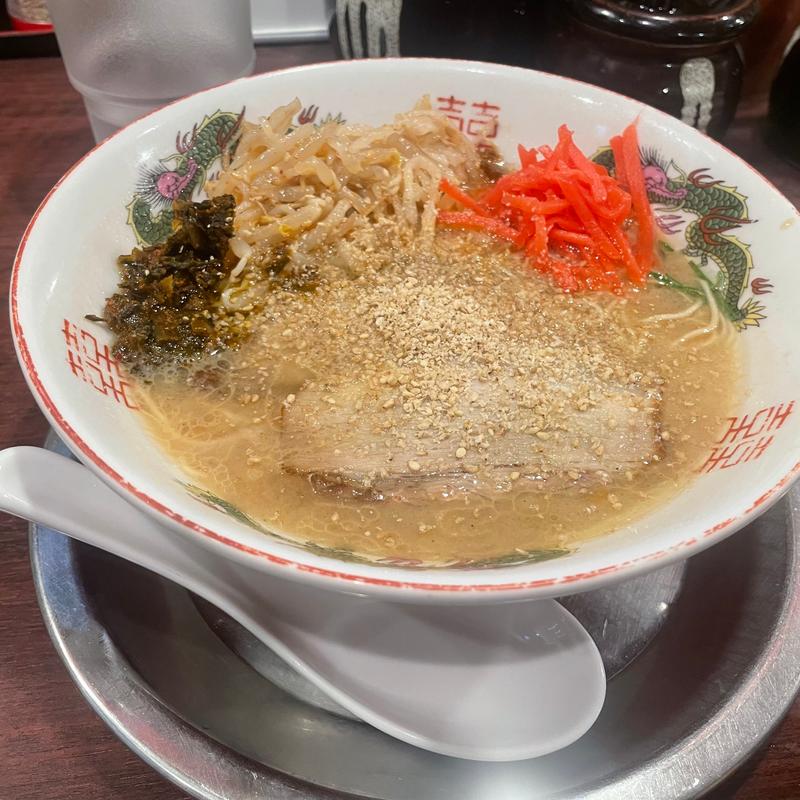 久留米ラーメン(とんこつラーメン 福ヤ 南越谷店)