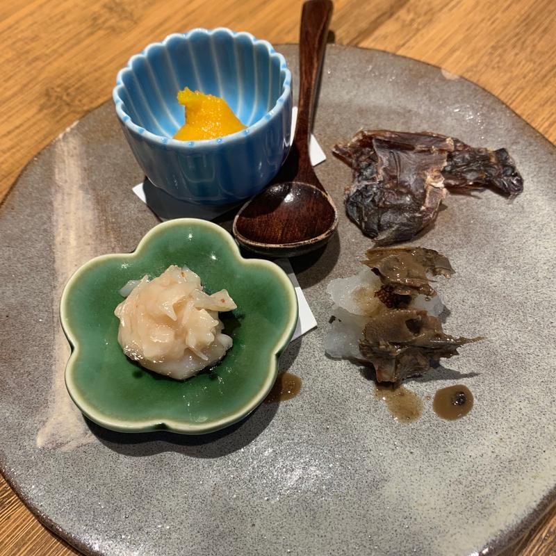 珍味盛合せ(田町 そばまえ bymoto)