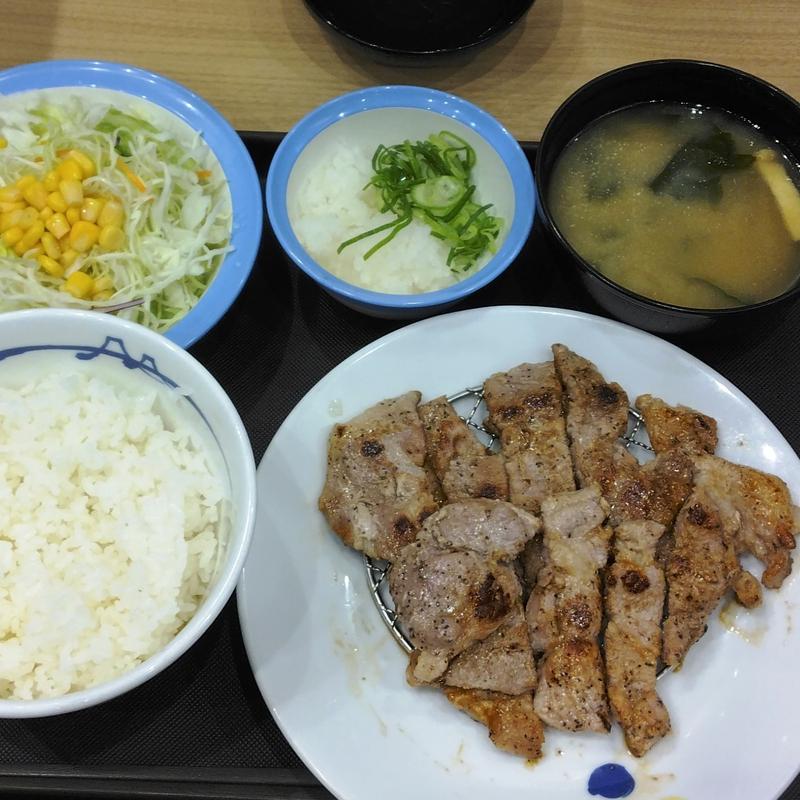 鬼おろし肉厚豚焼肉定食（3枚盛り）(松屋 仙台定禅寺通り店 )