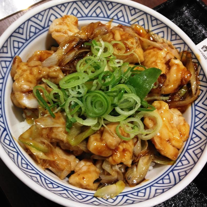 焦がしねぎ焼き鳥丼(吉野家 仙台北目町通店 )