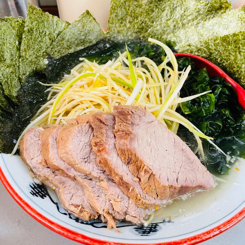 ネギ塩チャーシュー＋わかめ＋海苔(ラーメンショップ 122号騎西店)