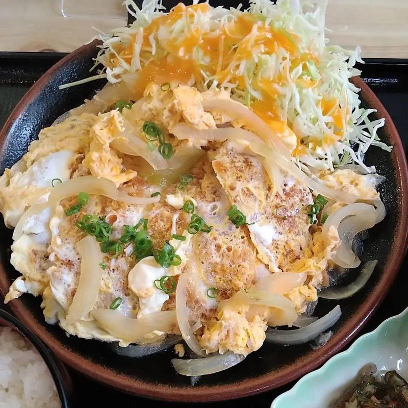 カツ煮定食(（有）もりや食堂)