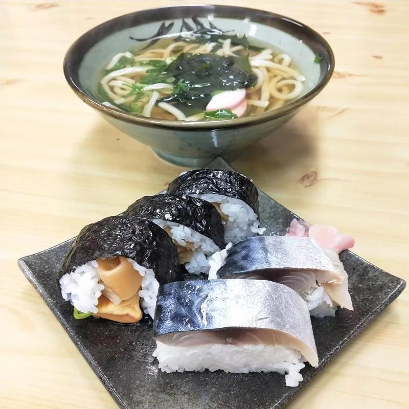 鯖寿司 巻寿司 うどんセット(丹波篠山味処 みたけ(みたけ寿司))