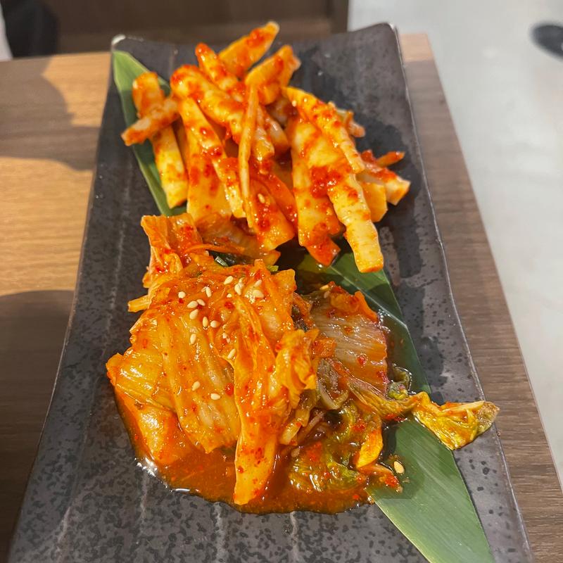 白菜と姫たけのキムチ(飛騨牛一頭買い 灯り家の「はなれ」)