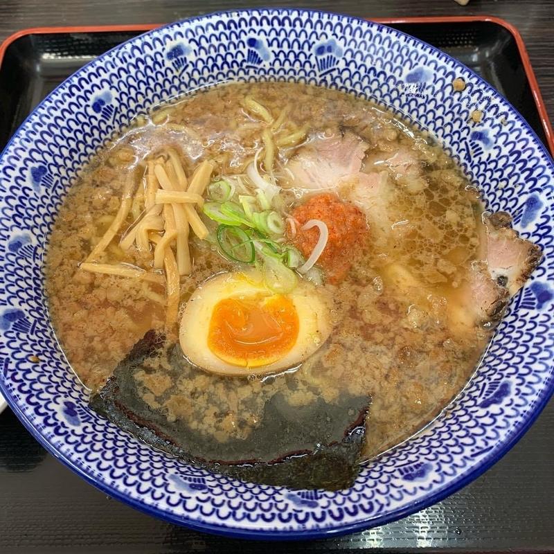 こってり極太手揉み醤油ラーメン(皐月亭　本店)