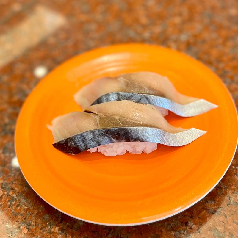 〆さば(回転寿し 和楽 山鼻店)