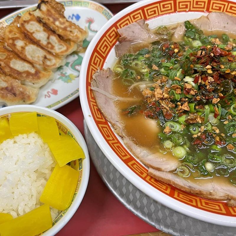 中華そば 餃子&ライスセット((非正規店)もっこす板宿店)