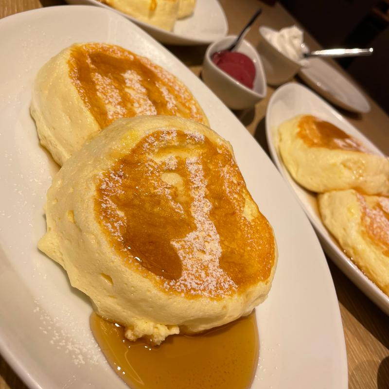 むさしの森珈琲特製 ふわっとろパンケーキ(むさしの森珈琲 春日井篠木店)