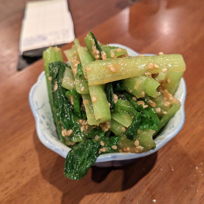 小松菜ゴマ和え(大衆酒場こいさご)