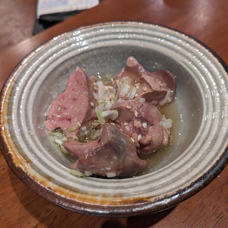 地養鳥塩レバー煮(大衆酒場こいさご)