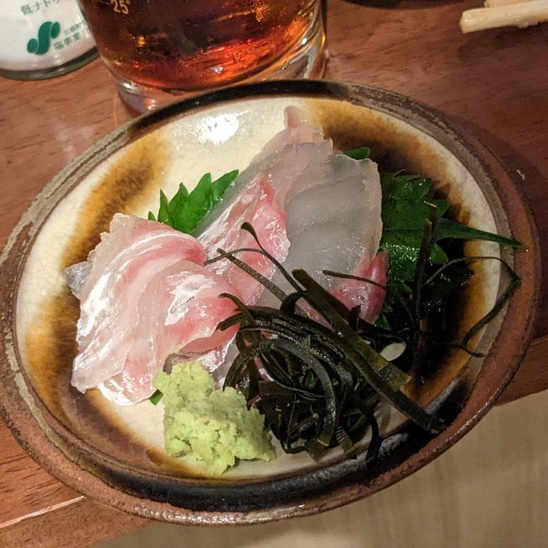 真鯛昆布〆(大衆酒場こいさご)