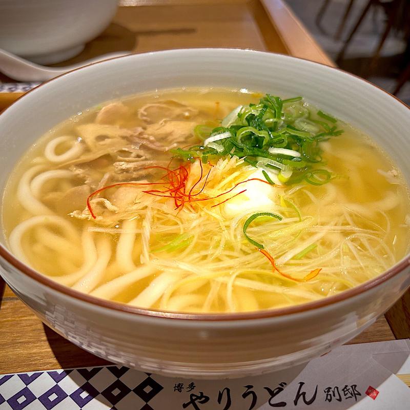 華味鳥かしわ親子うどん(博多やりうどん 別邸)