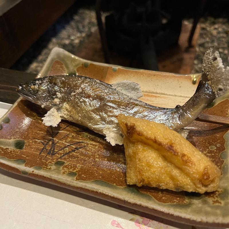 あまごの塩焼き あげづけ(槍見館 （やりみかん）)