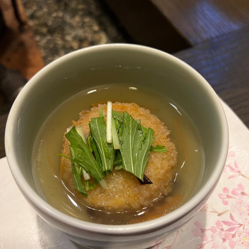 大根とフォアグラのはさみ揚げ(槍見館 （やりみかん）)