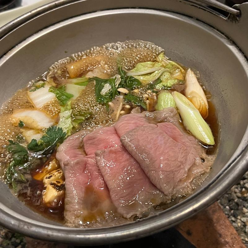 特選飛騨牛のすき焼き(槍見館 （やりみかん）)