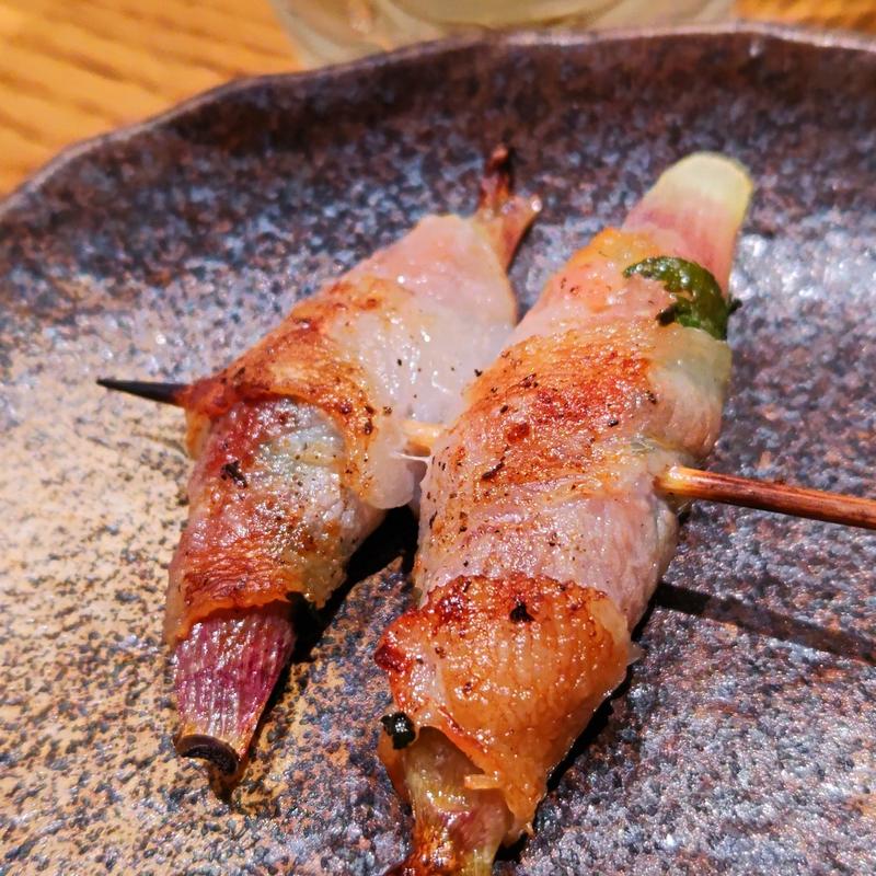 肉巻き大葉みょうが(串焼き こはる)